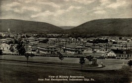 Postcard View Military Reservation from Post Headquarters Indiantown Gap PA BK44 - £3.87 GBP