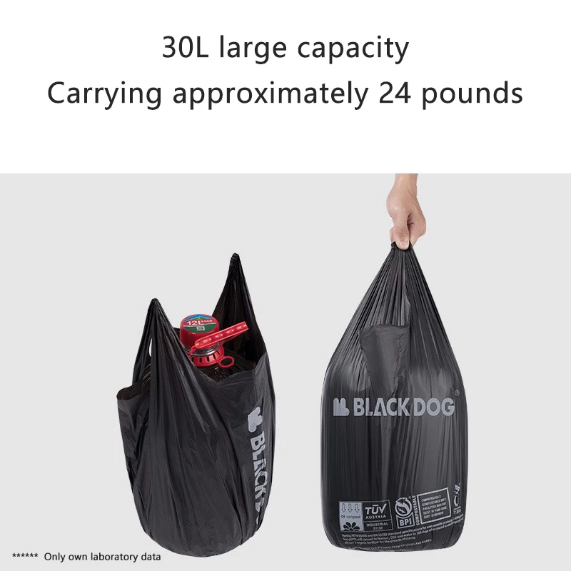 Black Dog Outdoor Degradable Portable Folding Camping Garbage Storage Plastic - £17.40 GBP