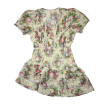 NWT LoveShackFancy Keelin Mini in Shining Gemstone Floral Cotton Dress L - £127.89 GBP