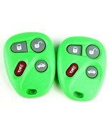 2 New Keyless Remote Case and Button Pad Green Chevy Buick GM FCC KOBLEA... - $8.79