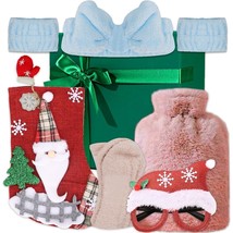 6PC Set 1000ml Hot Water Bottle Bag Warm Relaxing Heat Soft Socks Headba... - $19.79