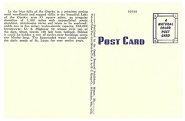 Lake Of The Ozarks &amp; Bagnell Dam Missouri Card - £22.68 GBP