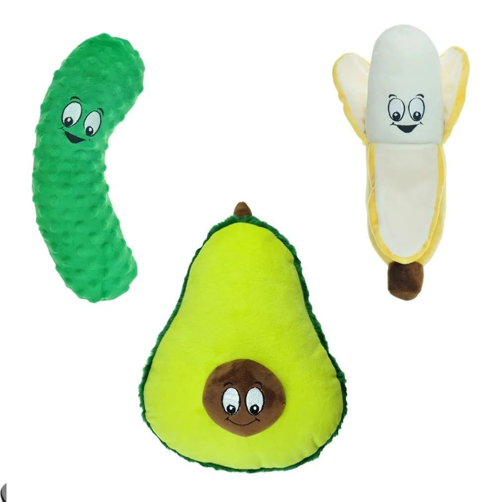 PUREPET Big Dog Toys! Large Food Theme Plush Dog Toys with Squeaker and ... - $21.75+
