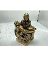 Batesville Pieta Maple Brass Mother Mary Statue Life Symbols Hand-Painte... - €17,05 EUR