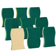 Smart Design Heavy Duty Cellulose Smart Scrub Sponge - Set of 9 - Ultra Absorben - £15.57 GBP