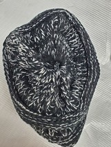 Beanie Ponytail Soft Stretch Cable Knit  Ponytail Beanie Hat Cap  Black Osfm image 5