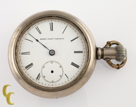 Silverode Ancien Elgin Ouvert Visage Poche Montre Gr 6 18S 7-Jewel 1884 - $236.89