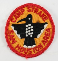 Vintage Camp Strake Sam Houston Area Council Twill Round BSA Boy Scouts Patch - £9.01 GBP