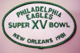 PHILADELPHIA EAGLES Super Bowl XV New Orleans 1981 Patch - £10.05 GBP