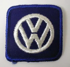 original VOLKSWAGEN VW small square logo  vintage hat shirt or jacket patch - $8.00