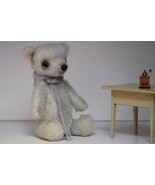Artistic teddy bear/White plush bear/Polar bear toy/Collectible teddy be... - $236.84 CAD