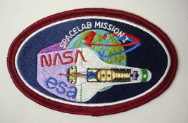 SPACELAB Mission 1 - NASA ESA. space program  vintage shirt or jacket patch - $8.50
