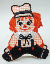 RAGGEDY ANN in sitting position vintage jacket or shirt patch - $15.00