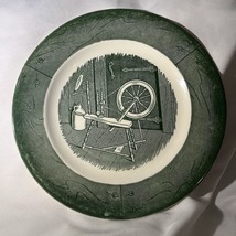 Colonial Homestead China by Royal Dessert Plate Spinning Wheel Vintage C... - $10.71 CAD