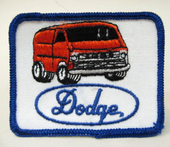 DODGE VAN  orange  vintage jacket patch.  mint - $11.00