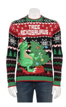 Tree Rexosaurus Ugly Christmas Sweater  Dinosaur T-Rex Men’s Size L Large NEW - £20.43 GBP