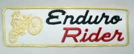 large ENDURO RIDER motorcycle back patch - $14.00