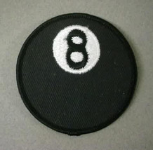 figural EIGHT BALL shirt or jacket patch.  Harley Motorcycle - $12.00
