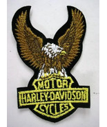HARLEY DAVIDSON small Eagle logo with upspread wings vintage motorcycle jacket p - $9.00