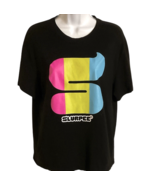 7-Eleven Slurpee T-Shirt Short Sleeve Black LARGE Neon &quot;S&quot; Graphic Logo ... - €13,74 EUR
