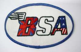 BSA oval logo vintage motorcycle jacket or shirt patch - £8.77 GBP