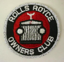 ROLLS ROYCE OWNERS Club vintage car jacket or shirt patch - $12.50