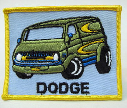 DODGE CUSTOM VAN  vintage jacket patch.  mint - $10.00