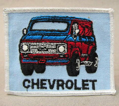 CHEVROLET CUSTOM VAN  vintage jacket patch.  mint - $10.00