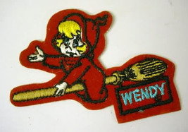 WENDY THE WITCH figural cartoon character  vintage jacket patch - $16.50