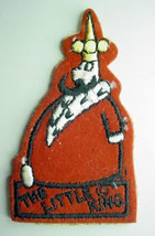 LITTLE KING cartoon character FIGURAL vintage jacket patch - $16.50