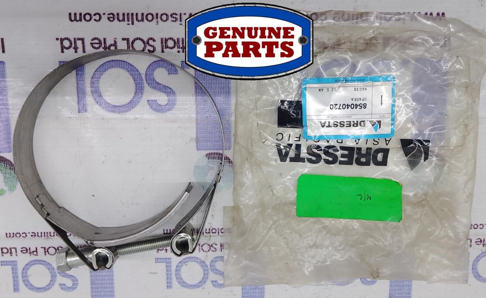 Dressta 854040720 Genuine Hose Clamp Band Wheel Loader Excavator Dresser... - $175.00
