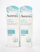 Aveeno Calm Restore SkinTherapy Balm for Sensitive Skin 1.7oZ Lot of 2 B... - £16.68 GBP