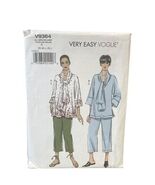 Vogue V9364 Top Scarf Pants S-M-L-XL Loungewear Sewing Pattern - $9.11