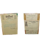 4 1915 THE BILLBOARD Correspondence Letterhead and Receipts Barron Count... - £23.52 GBP