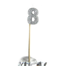 Alpen Glitter Long Stick Candle (Silver) - 8 - $29.44