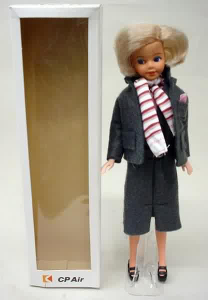 CP AIR (Canadian Pacific Airlines) Stewardess Doll.  mint in box - $25.00