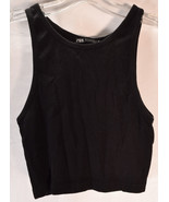 Zara Womens Crop Tank Top Black/Pink S Lot of 3 - $19.80