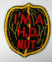 I&#39;m A H.D. NUT.  Harley Motorcycle jacket patch - £7.07 GBP