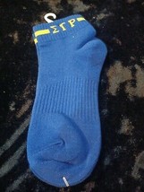 Sigma Gamma Rho Sorority Socks Sorority Sock Womens Blue Ankle Socks Sz 6-11 - £7.76 GBP