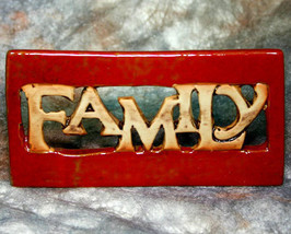 Ceramic Family Shelf Sitter Sign - £6.25 GBP