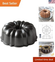 Elegant Graphite Bundt Pan, 12-Cup Capacity - Bake Beautifully, Lasts a ... - $45.50