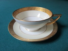 Mintons England Cup And Saucer Whith Gold Rim J.E.Caldwell Pa - £57.99 GBP