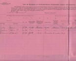 1920 O D Bennett Outward Bound Passenger Manifest Galveston to Tampico  - £22.21 GBP