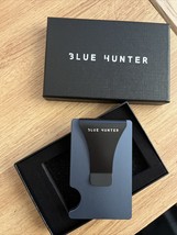 Blue Super Slim Aluminum Wallet Credit Card Holder Money Clip No Screw R... - £14.59 GBP