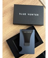 Blue Super Slim Aluminum Wallet Credit Card Holder Money Clip No Screw R... - £14.74 GBP