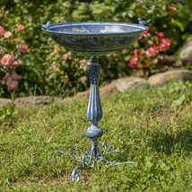 Zaer Ltd. Pedestal Style Birdbath (Blue) - £83.76 GBP+