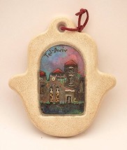 Hamsa Hand Made in Jerusalem Cast Stone By Shulamit Kanter Art Design - £77.82 GBP