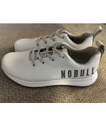 NoBull White Leather Golf Shoes Reflective Lace Up Men&#39;s 7.5/ Women&#39;s 9 - £84.20 GBP