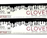 StyleTek Powder Free Medium Black Coloring Gloves 100 Per Box-2 Pack - $35.59