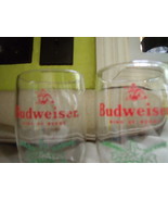 Budweiser Christmas Keg Style Glasses with Holly Trim-Vintage - €23,76 EUR